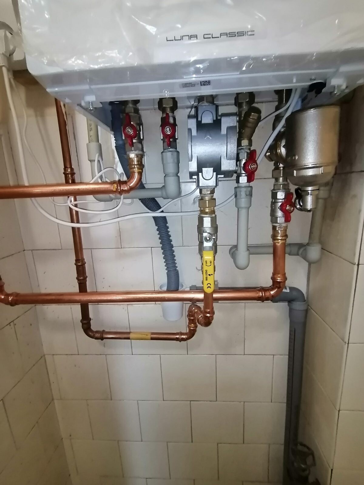 Instalace plynového filtru